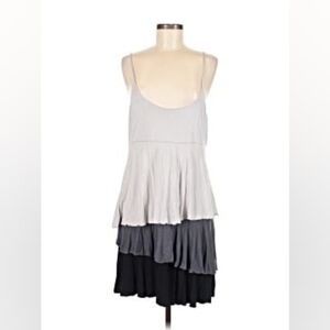 Express 3 Layer Gray Spaghetti Strap Flowy Dress Size M